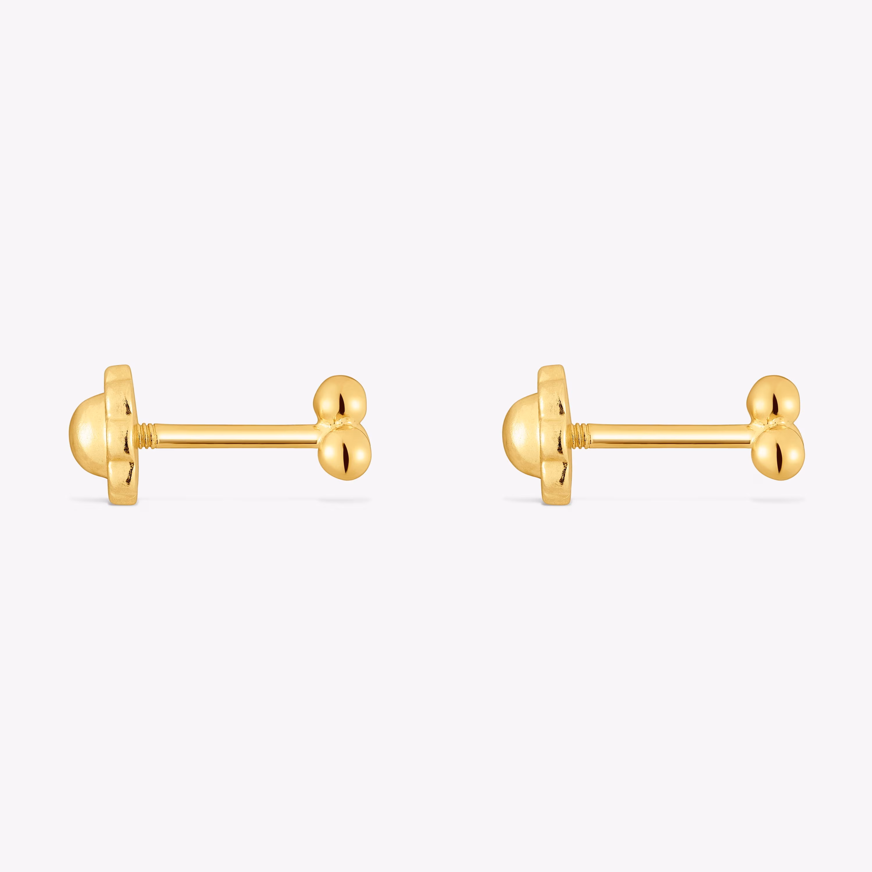 Pendientes de oro motivos 4 mm Basics