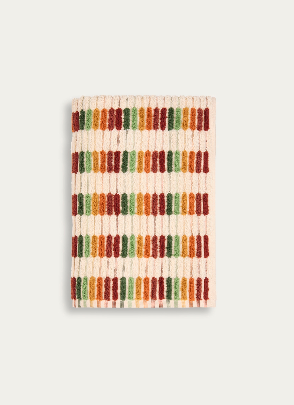 SERVIETTE DE TOILETTE à RAYURES FANTAISIESMULTICOLORE