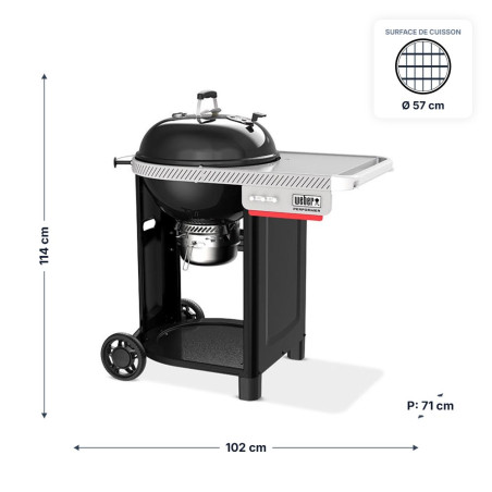 Barbecue charbon Performer ø57 cm GBS 2026 - Weber