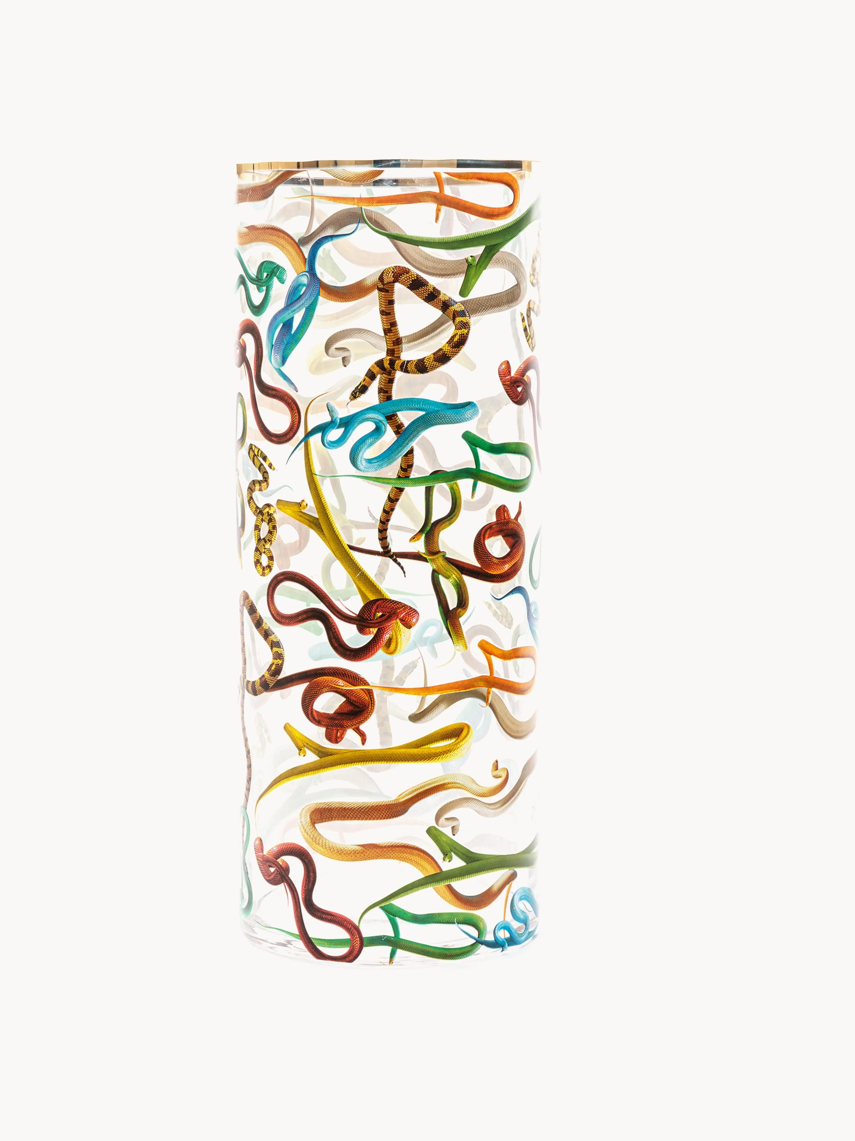 Glas-Vase Snakes, H 50 cm