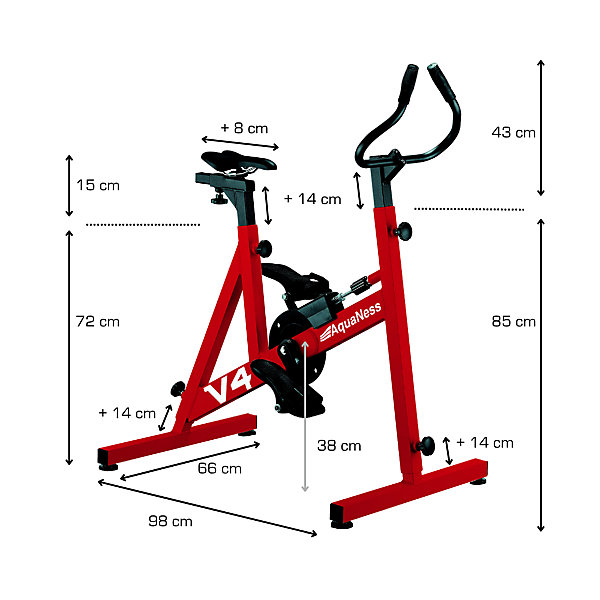 Aquaness - Aquabike V4 - Vélo de piscine