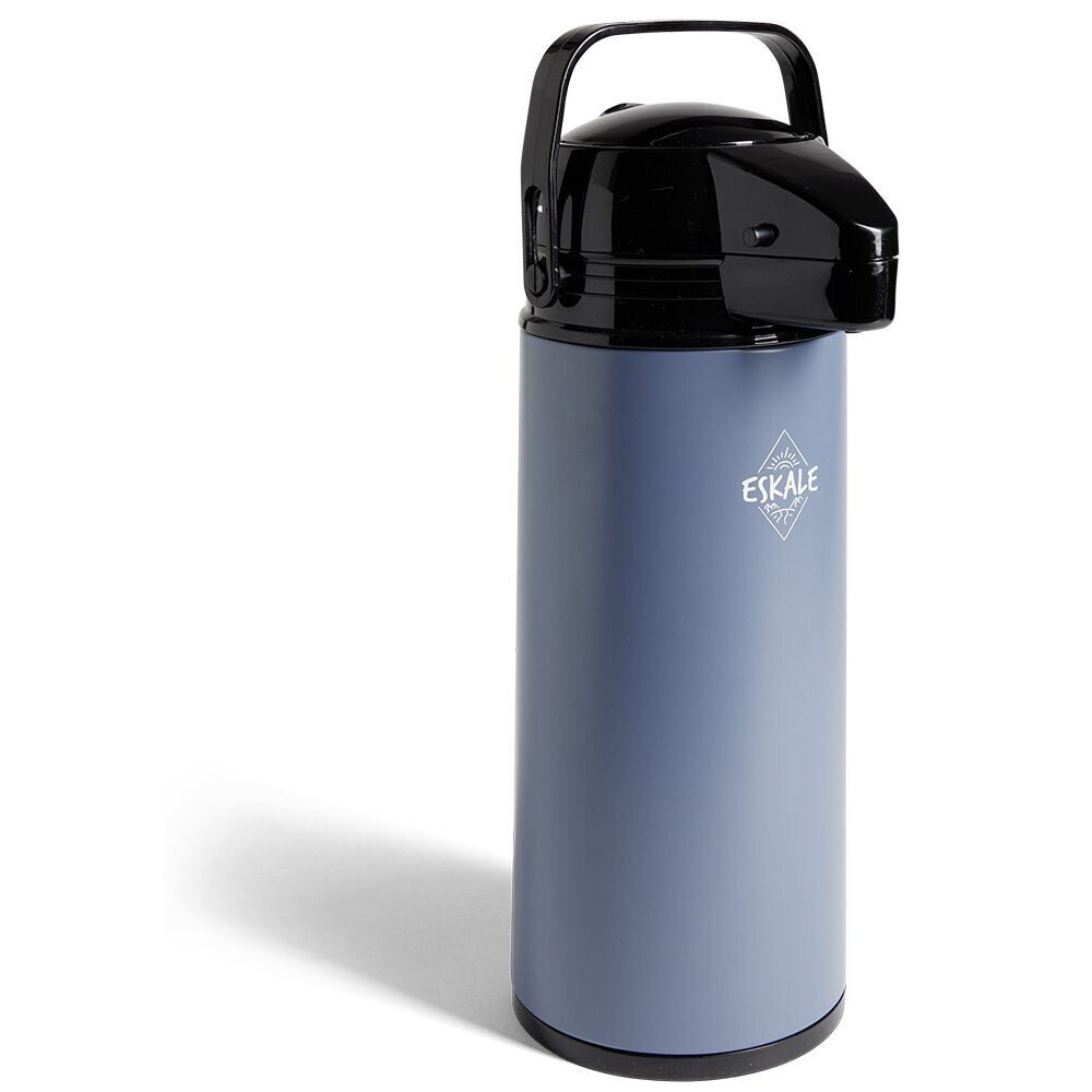 Gourde isotherme à pompe 1,9L bleu et noir