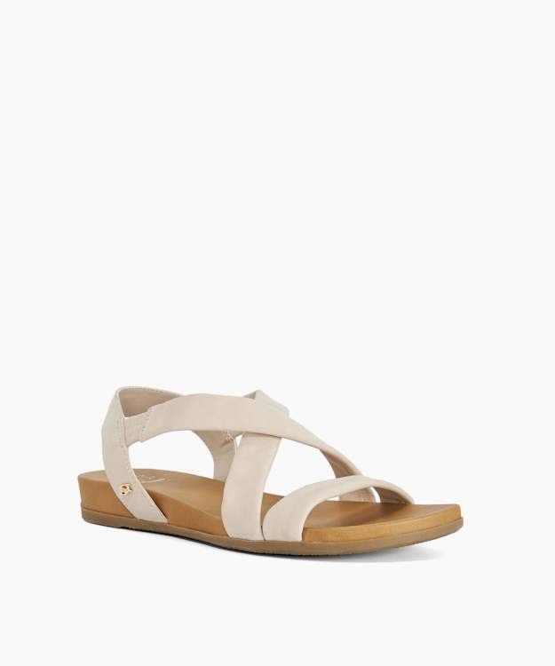 Landies Ecru - Flat Sandals