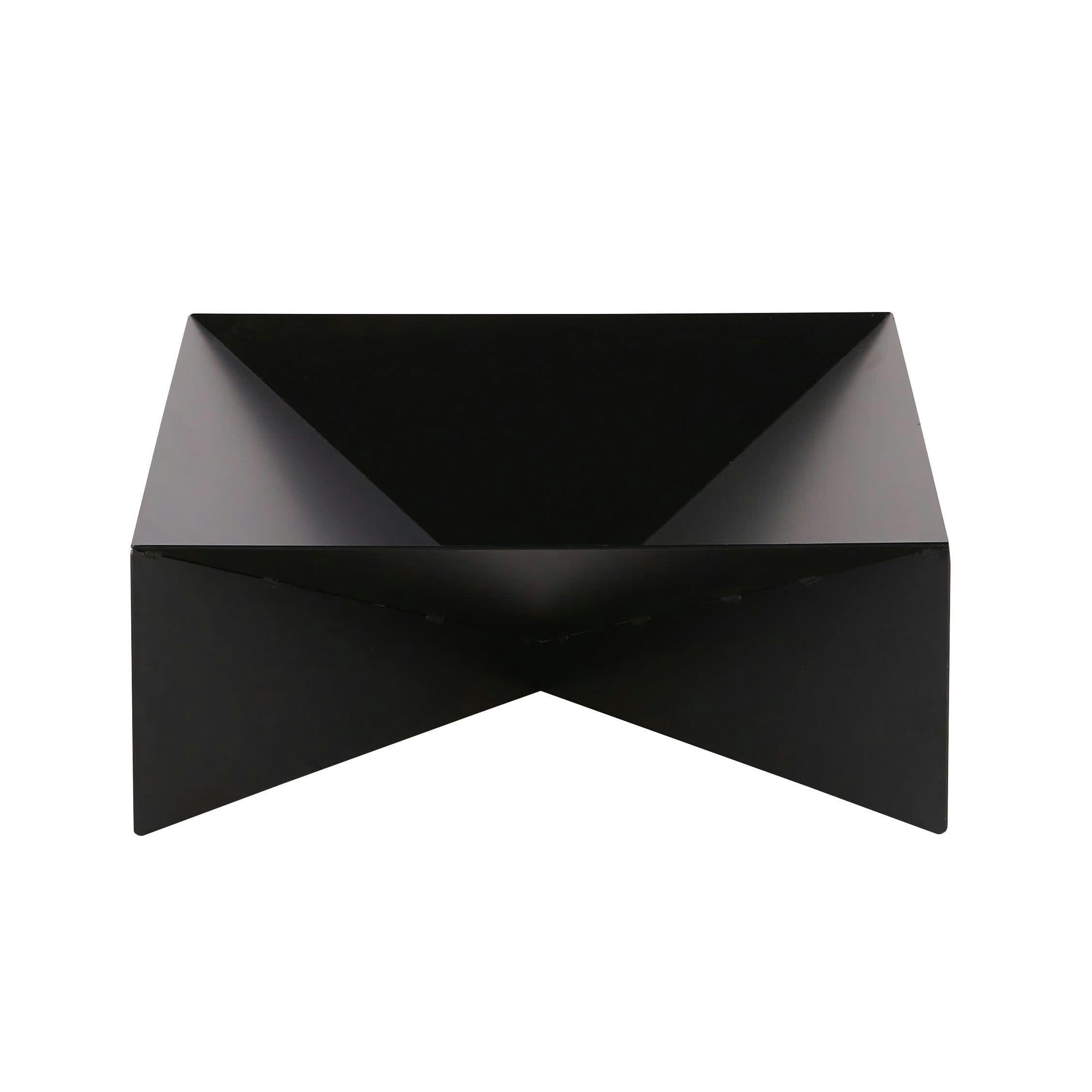 DORIAN - Brasero de jardin en fer recyclé gris anthracite