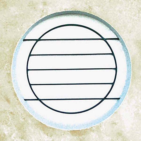 Grille de Defense Lagune diametre 100 cm pour Fenetre ronde (côte tableau)