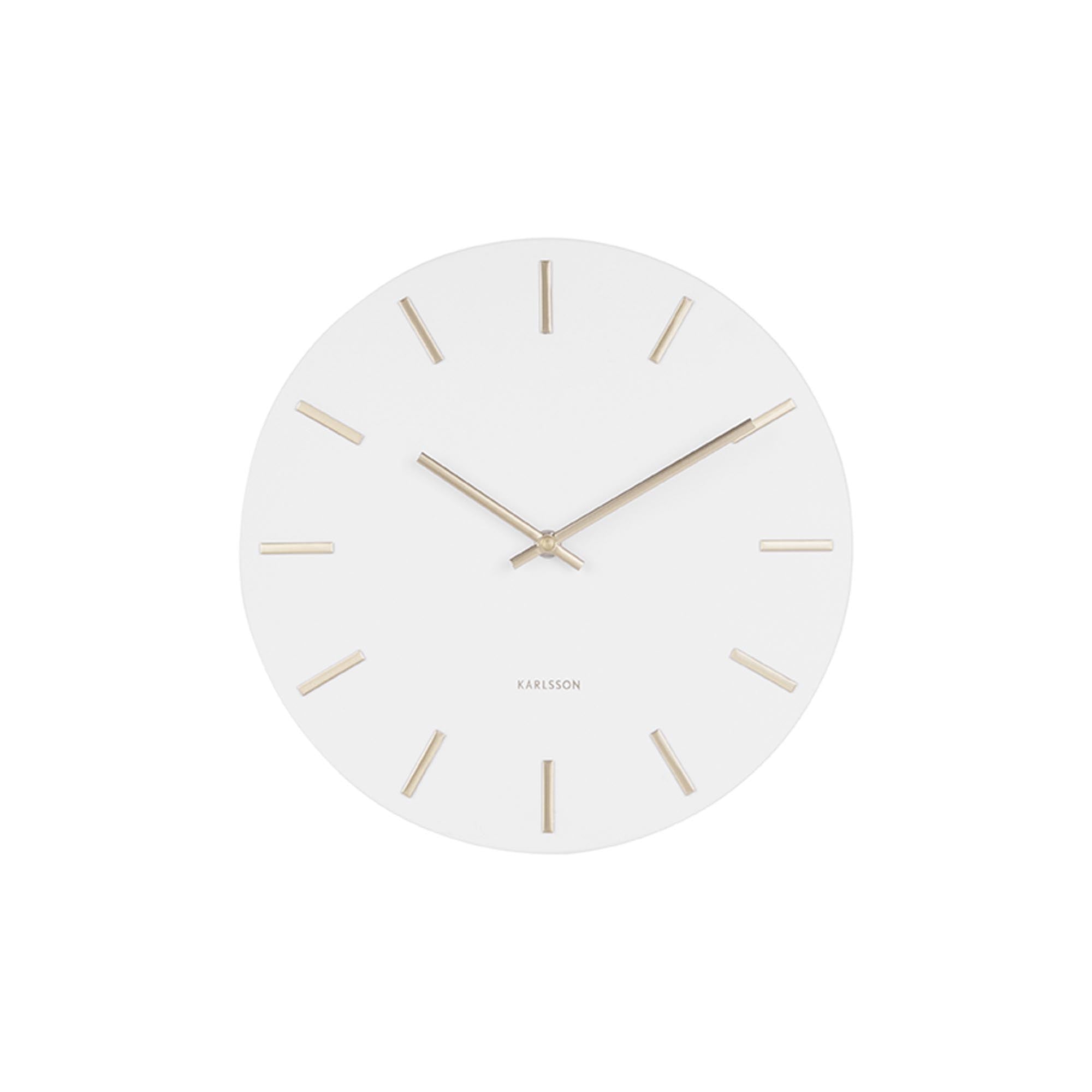 Karlsson wandklok Charm - wit - Ø30cm