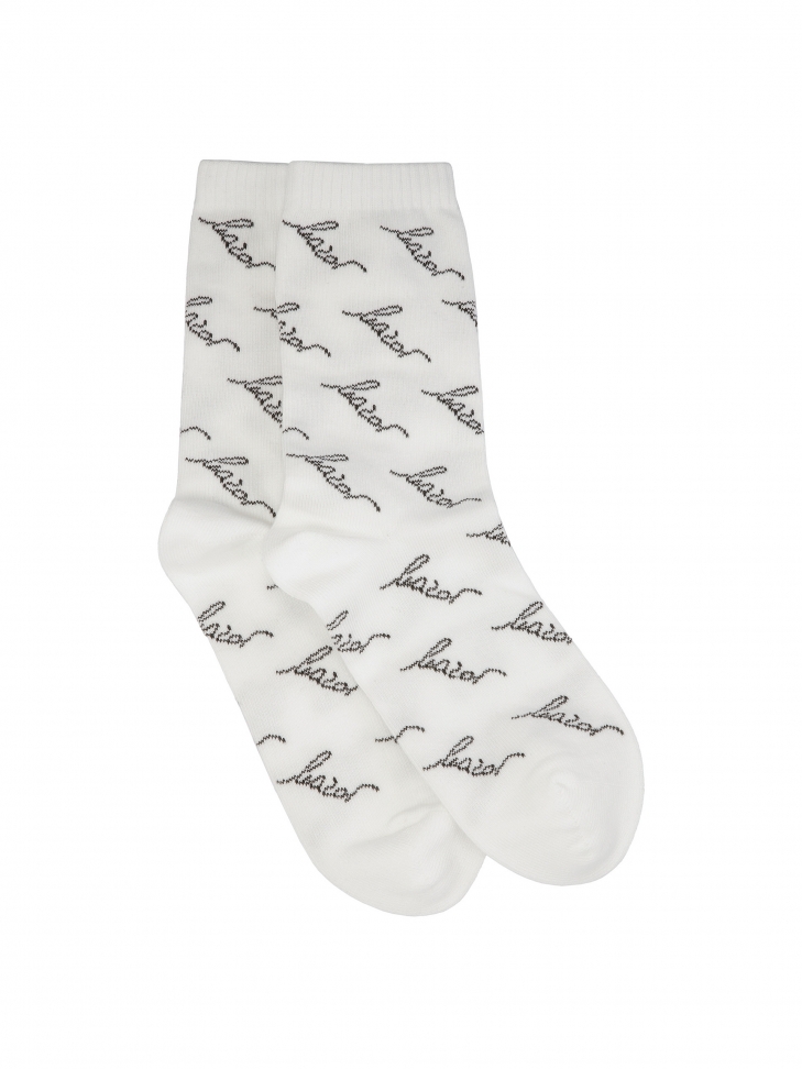 White socks with KAZAR logos