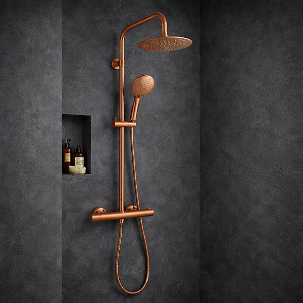 Colonne thermostatique, cuivre, Essebagno Essegoia II