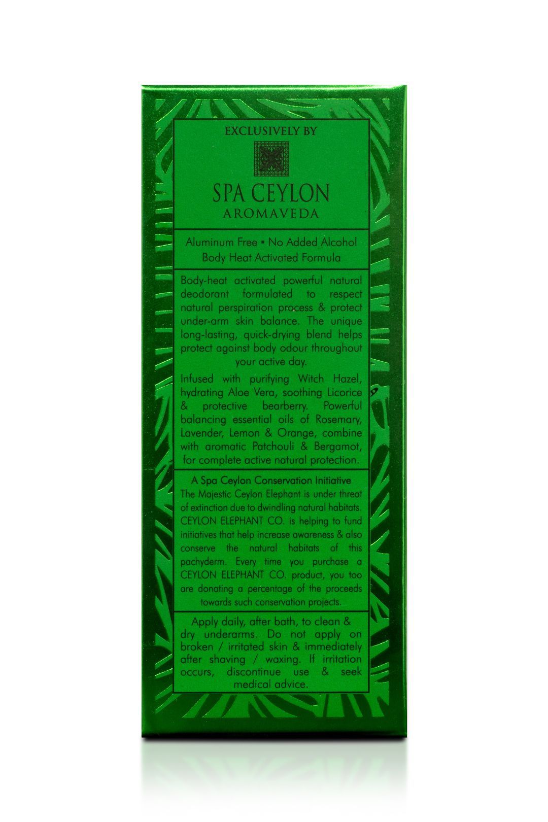 Spa Ceylon Forest Escape - Ceylon Elephant - Active Natural Deodorant For Men