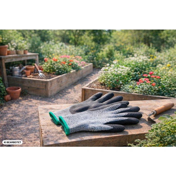 Schnittschutzhandschuhe »HPPE grau/schwarz«, schwarz/grau, Nitrilbeschichtet