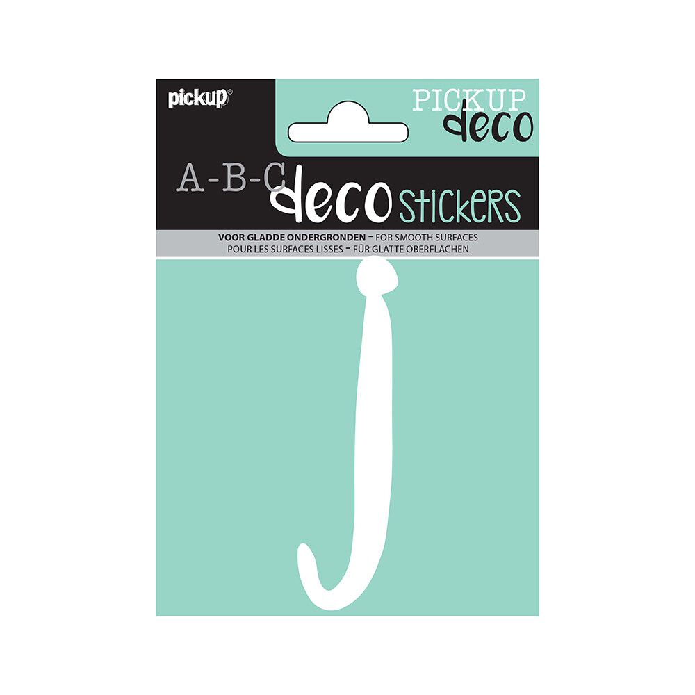 HUSBOKSTAVER PICKUP J ABC DECO ZOË 110 MM J HVIT