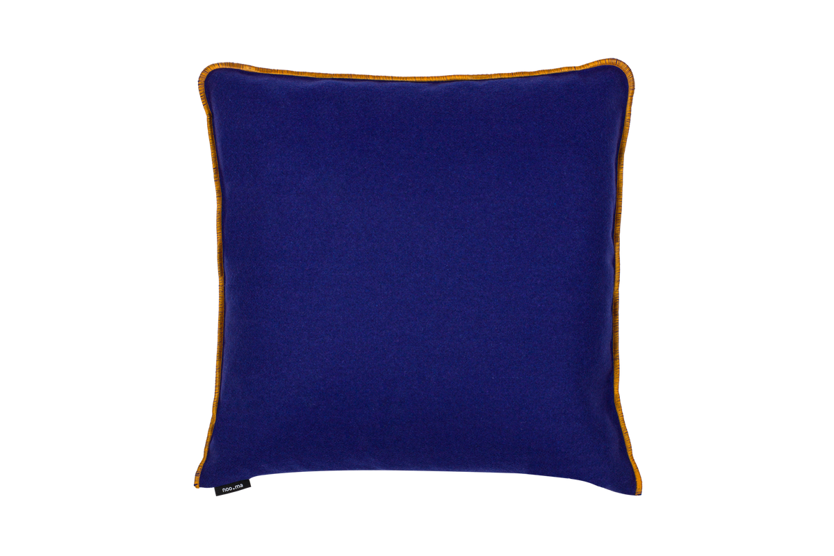 noo.ma DVU Kussen - 40x40 cm - Blueberry Pie & Seashell Beige