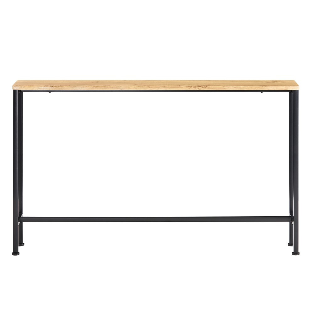 SoBuy Konsola do przedpokoju Brązowy 120x20x80cm Vintage FSB19-L-E