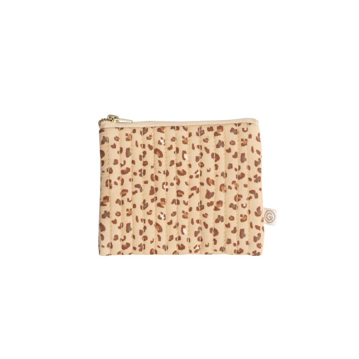 HÔTEL PARTICULIER - Porte monnaie en popeline de coton imrpimé léopard beige