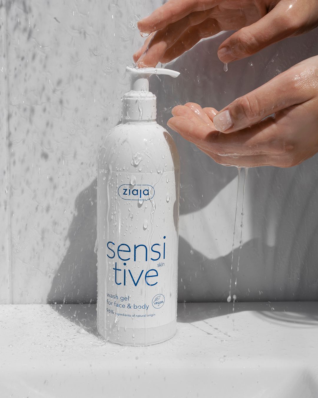 Ziaja Sensitive Creamy Wash Gel For Face And Body 400ml