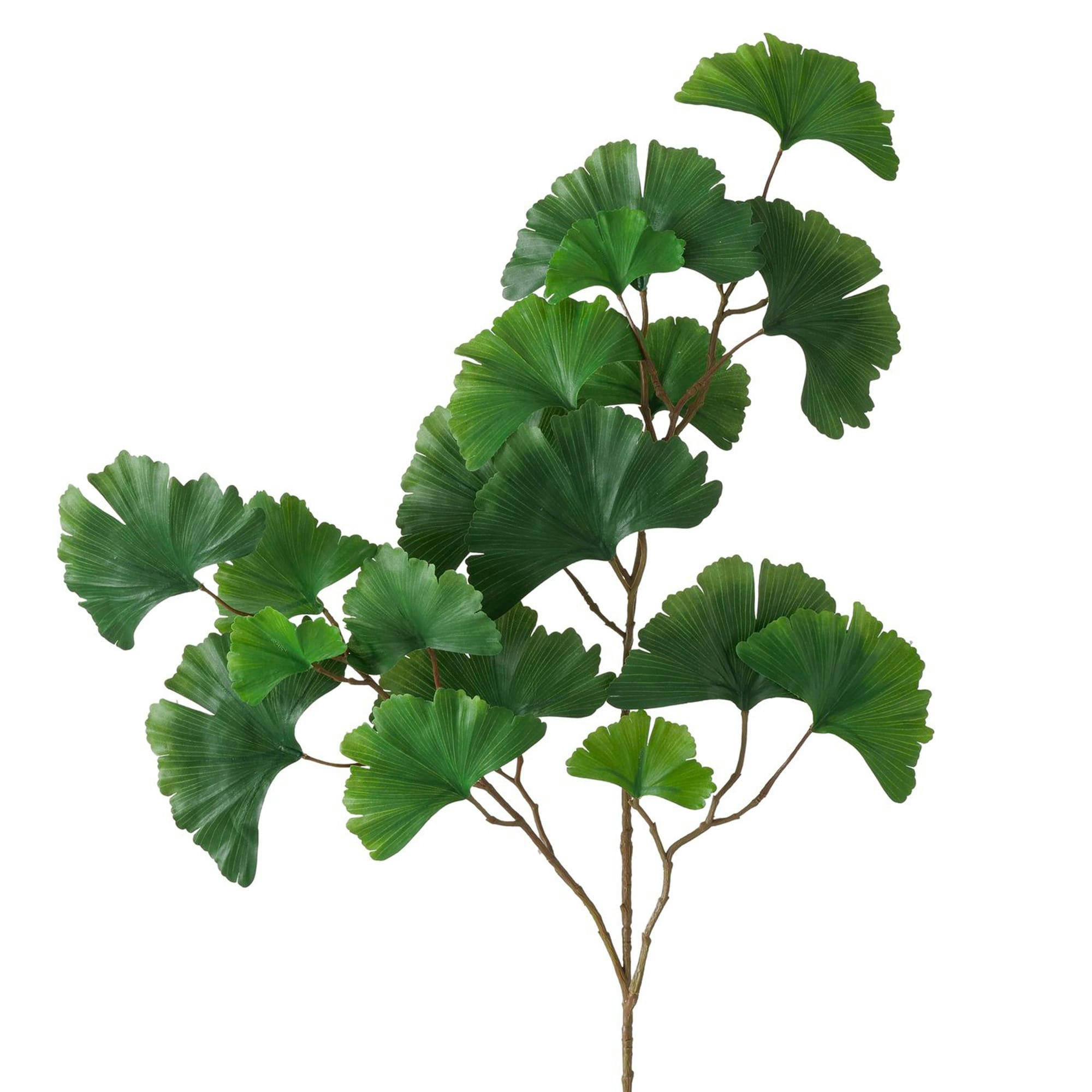 - Fleur artificielle branche de gingko 90cm