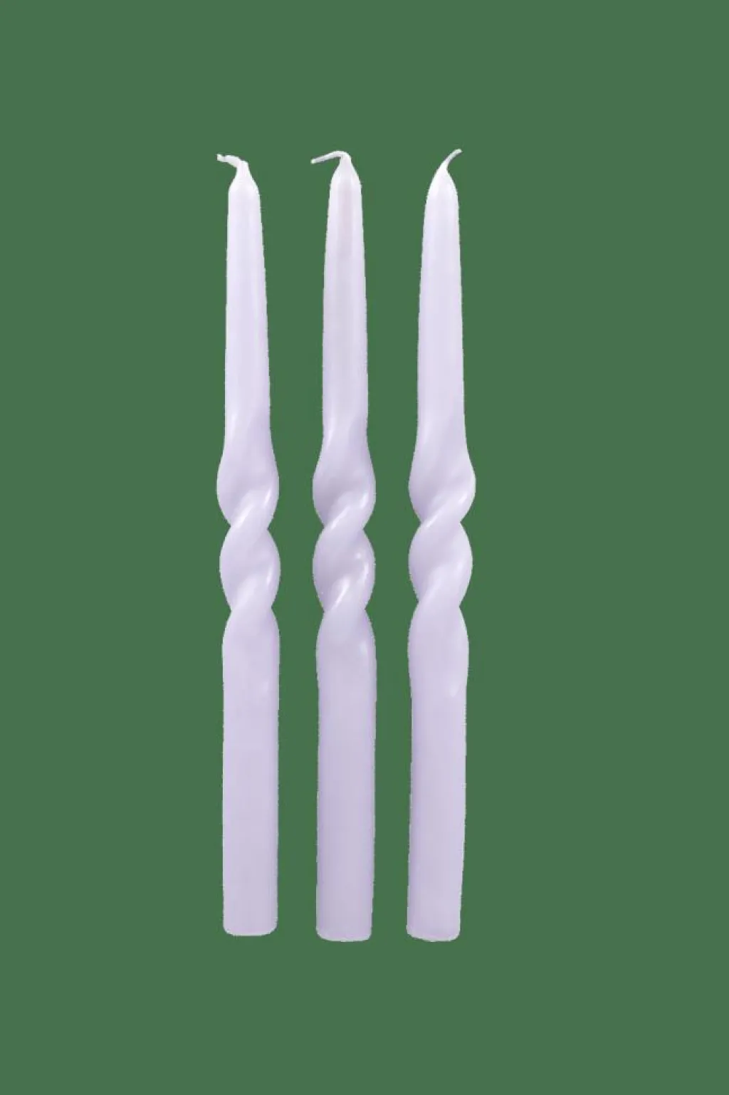 Bougies^CASA SPIRAL Bougie S/3 Mauve