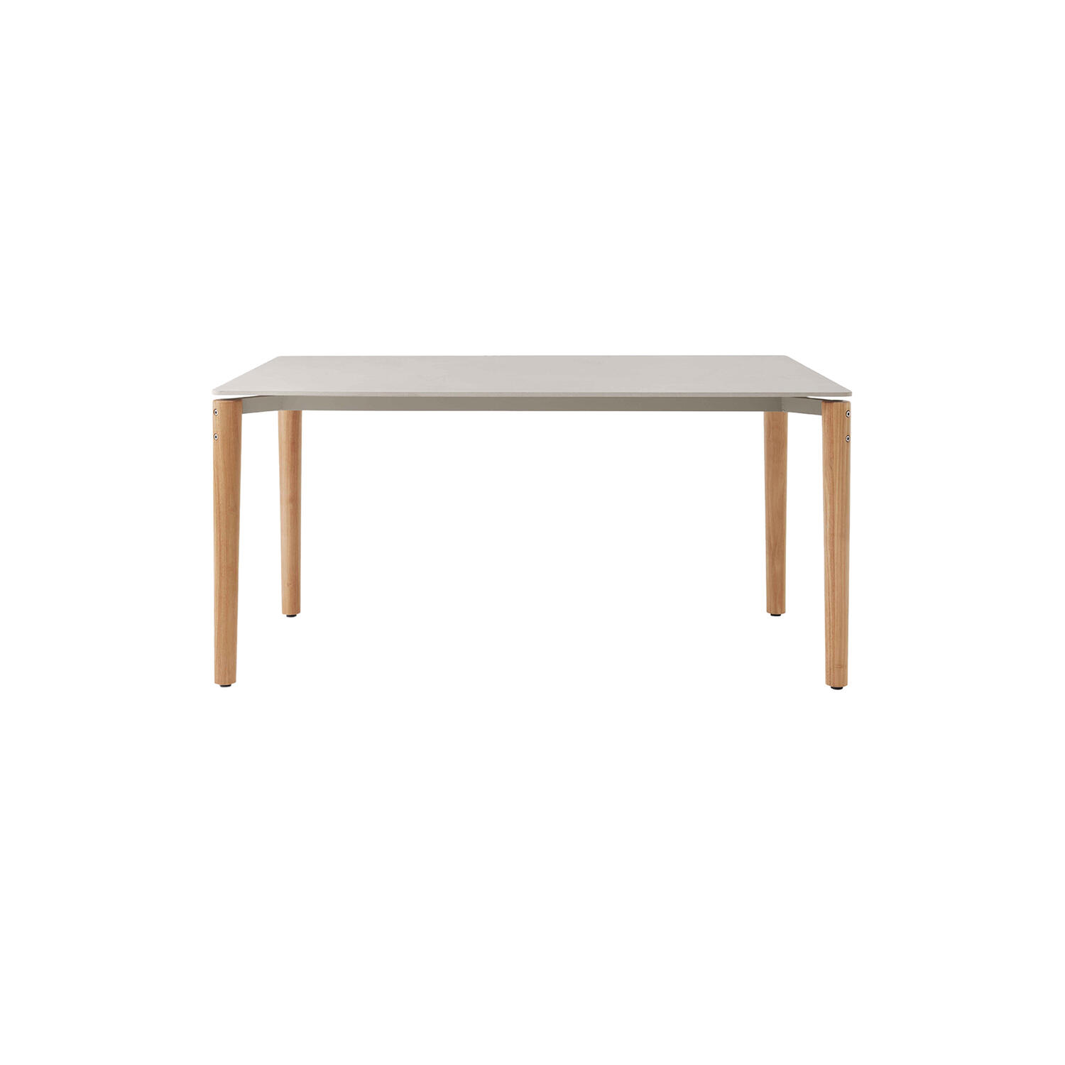 Vipp718 Open-Air Table, teak/light grey
