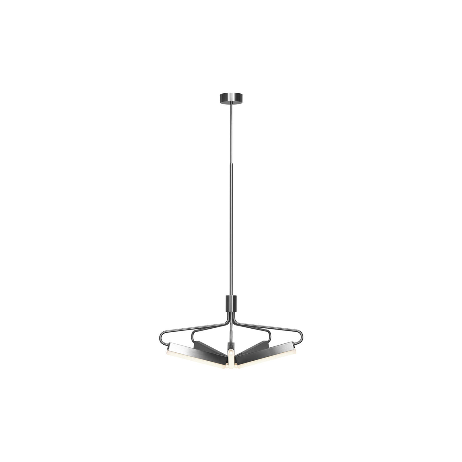 Angel 5 300 Wide Chandelier, steel