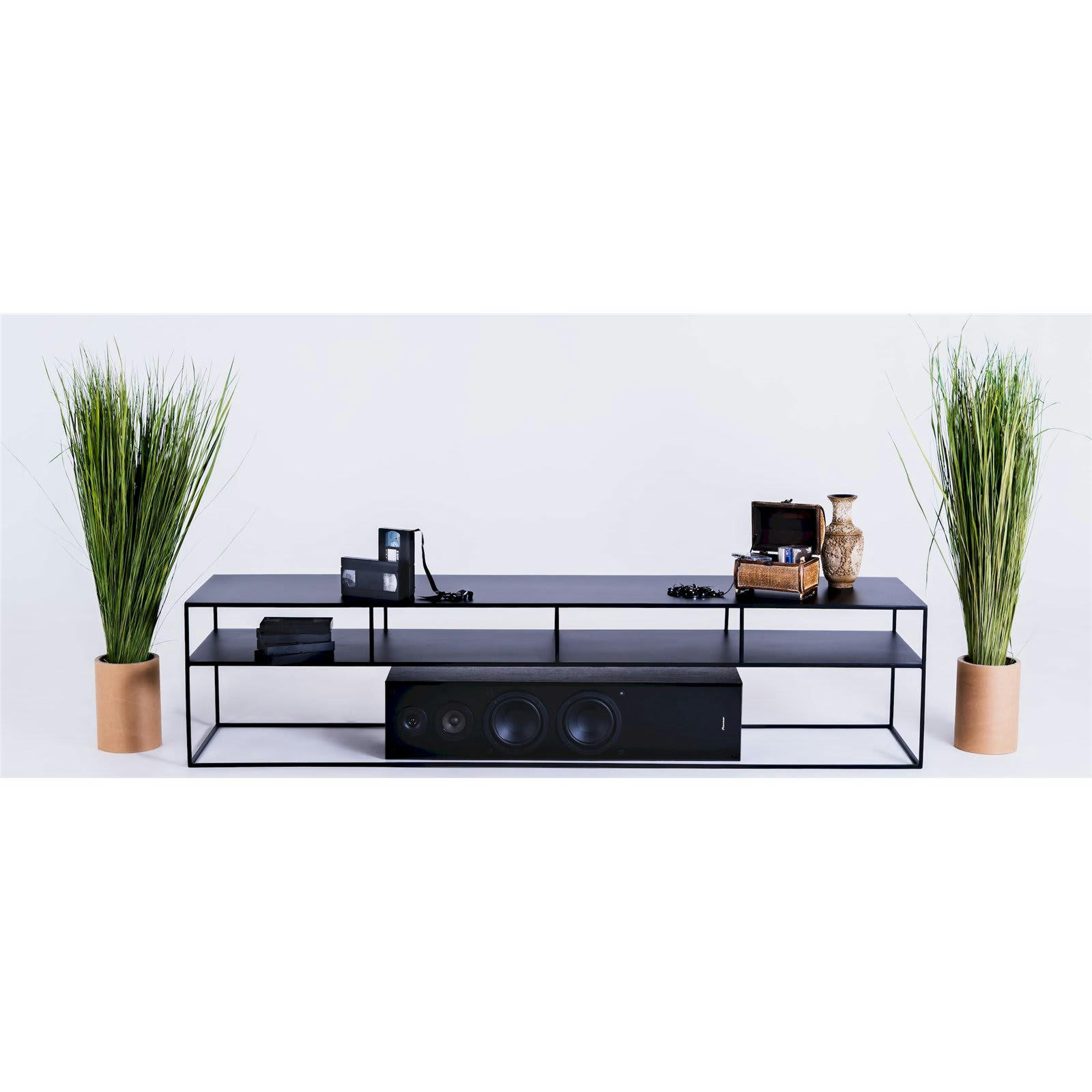 TENSIO 2 - Meuble TV Métal Noir