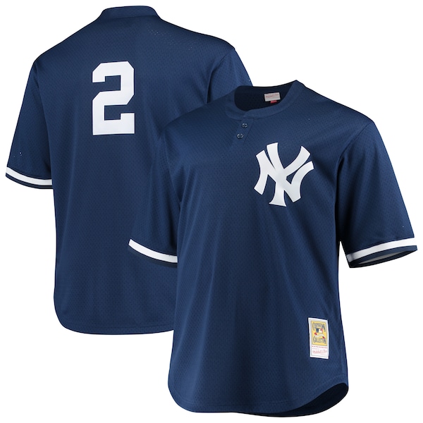Derek Jeter New York Yankees Big & Tall Batting Practice Replica Player Jersey - Navy