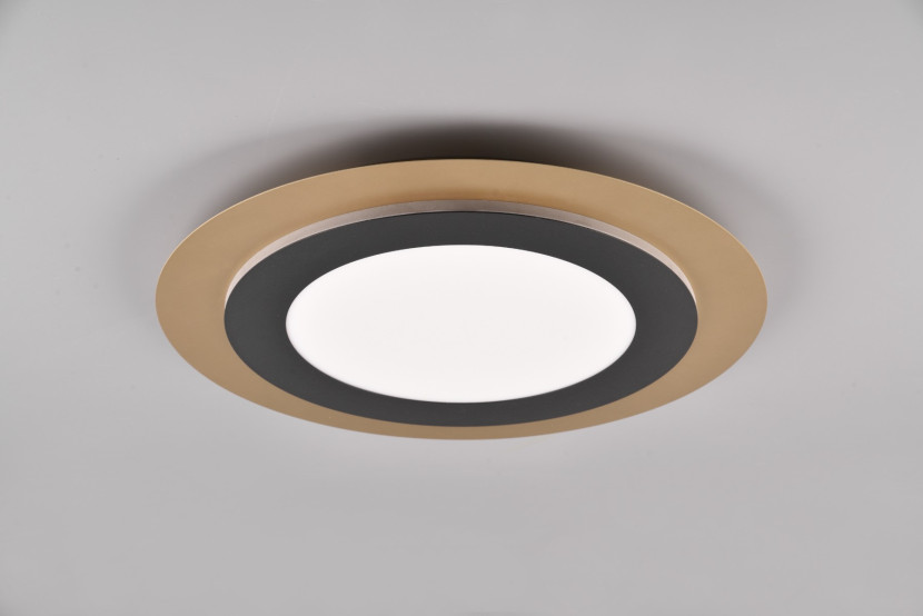 Plafon MORGAN z pilotem okrągły złoty LED 1x42W 45cm 5600lm IP20 Trio