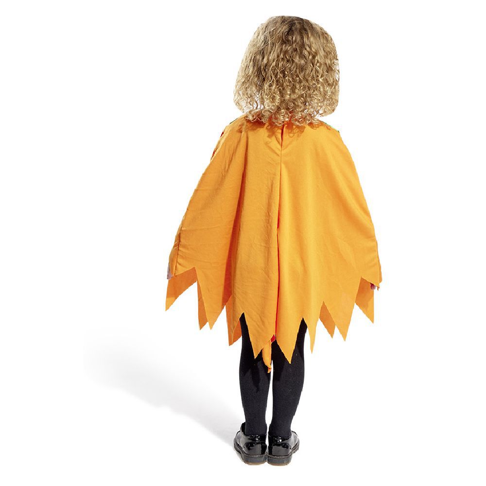 Déguisement enfant Halloween citrouille poncho orange - Taille unique