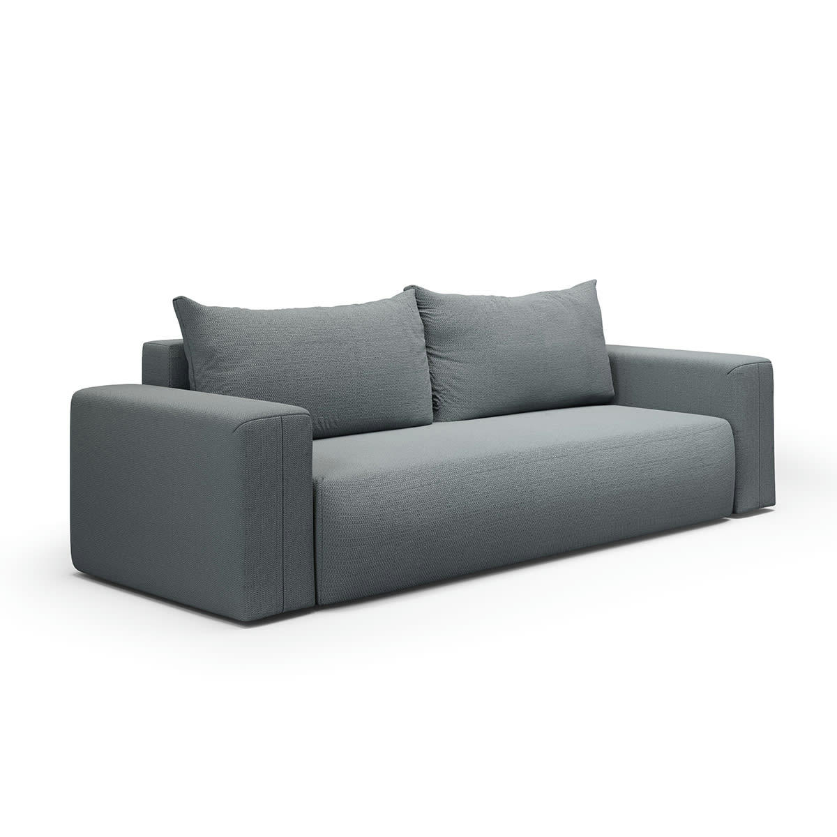 - Canapé convertible 3 places coffre gris