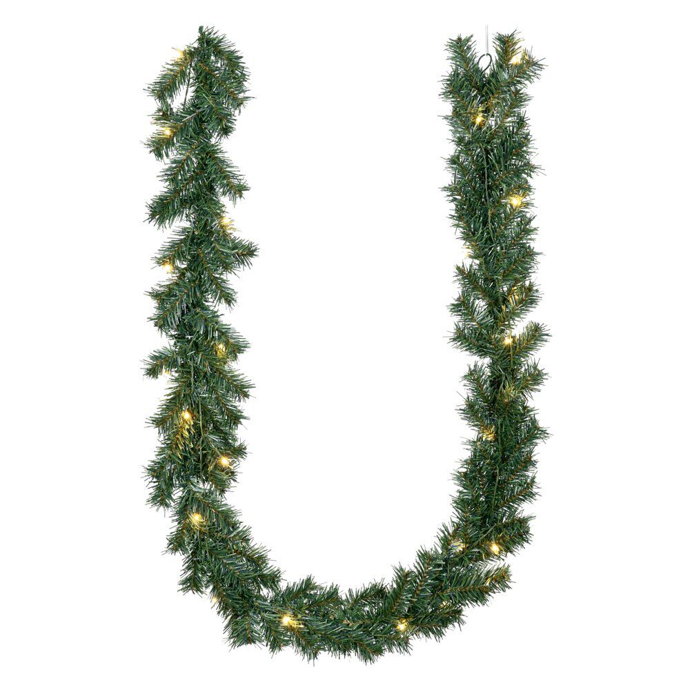Guirlande de No&euml;l lumineuse verdoyante LED L200cm