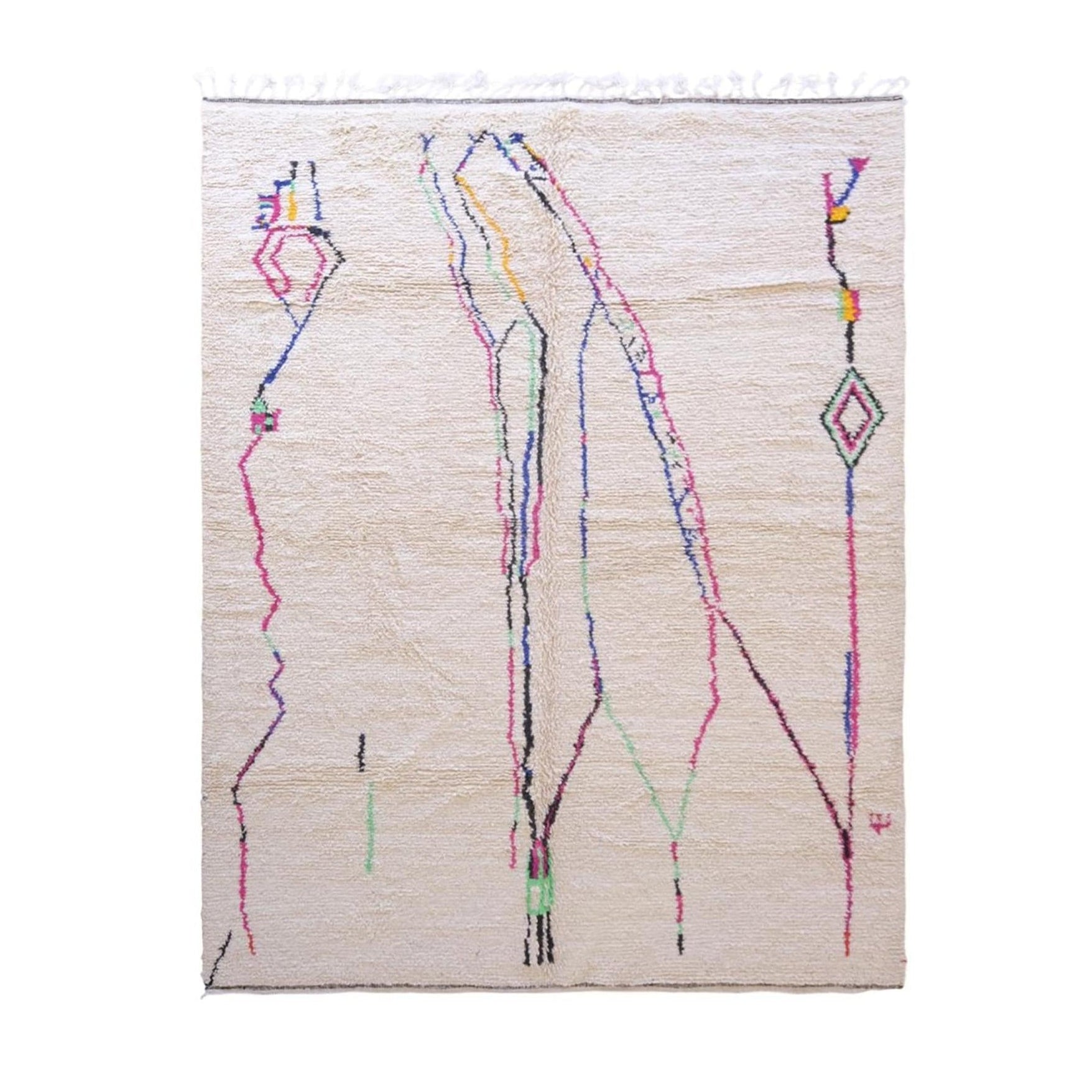 AFK Living vloerkleed Berber - handgemaakt - Wol - 80 cm x 240 cm