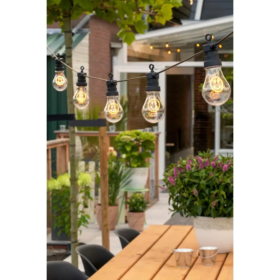 Luca Lighting Smiley LED Lichtsnoer Buiten - L450 cm - Geel