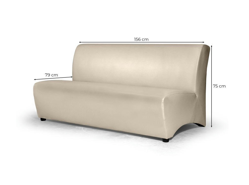 KIMBERLY - Canapé 3 places en velours - Gris