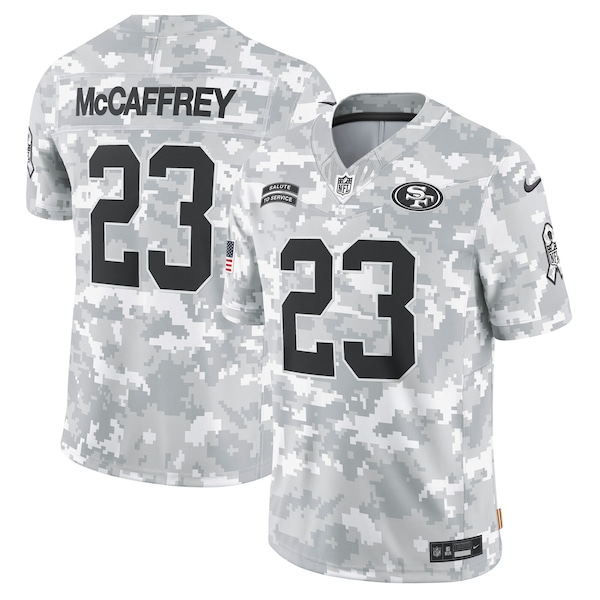 Christian McCaffrey San Francisco 49ers Nike 2024 Salute to Service Limited Jersey - Arctic Camo