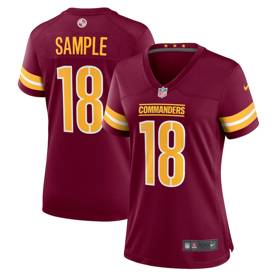 Jalen Sample Washington Commanders Nike Women's Team Game Jersey - Burgundy
