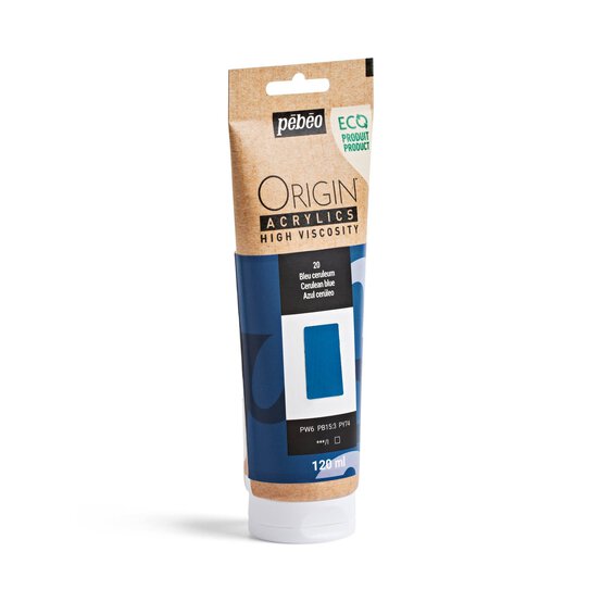 Pebeo Origin Cerulean Blue Acrylic Paint 120ml