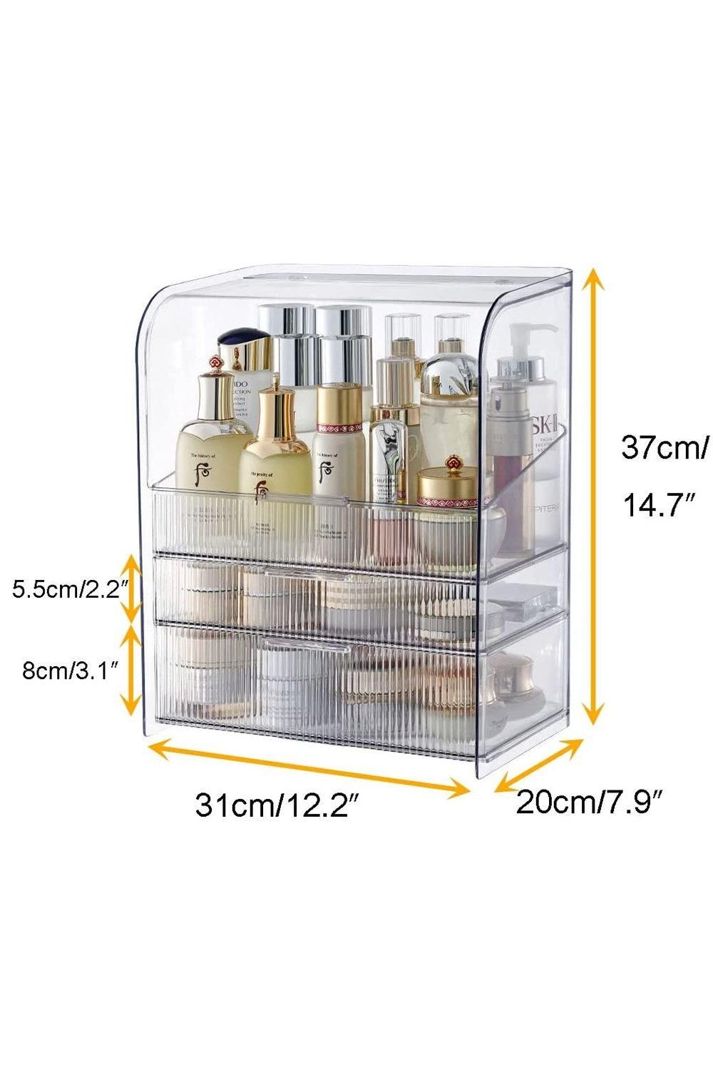 H&O Direct Professional Large Makeup Storage Box With Drawers