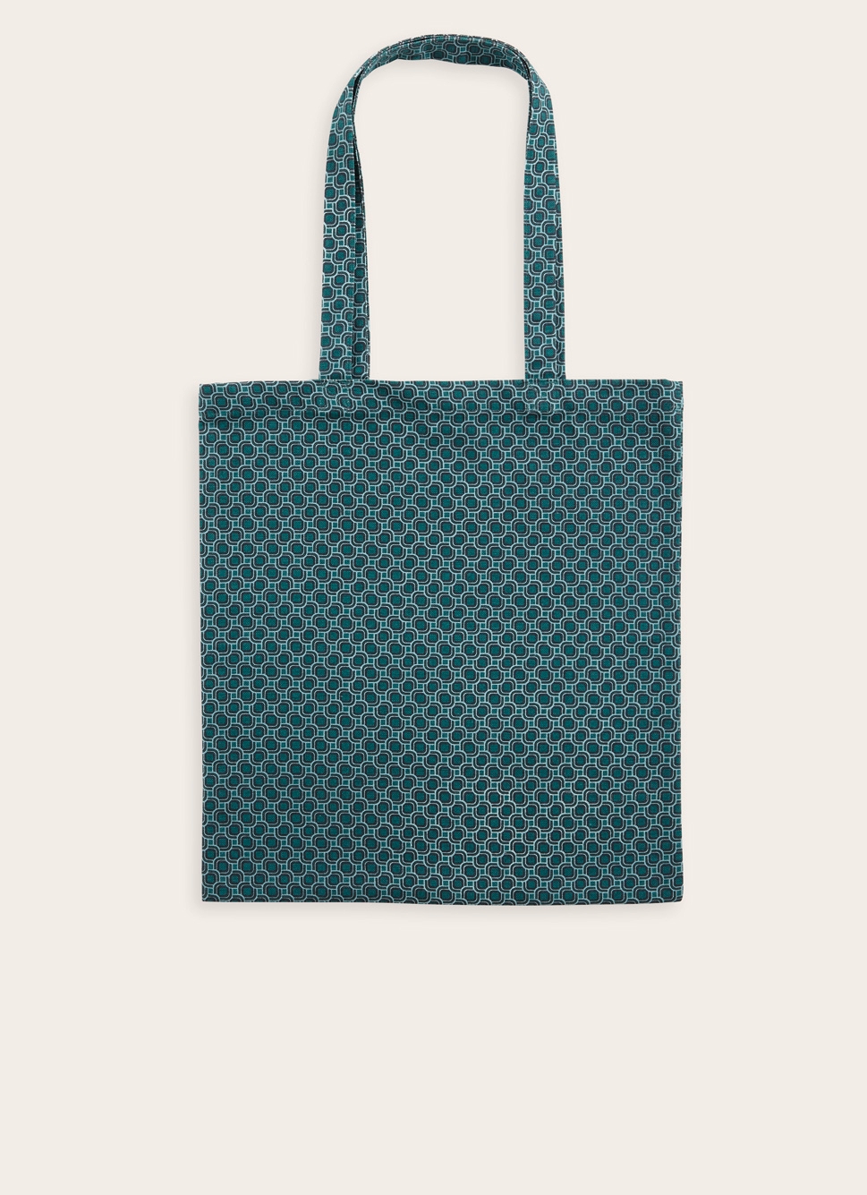 TOTE BAG EN COTON IMPRIMÉ MULTICO GÉOMÉTRIQUE IMPRIME MULTICOLORE