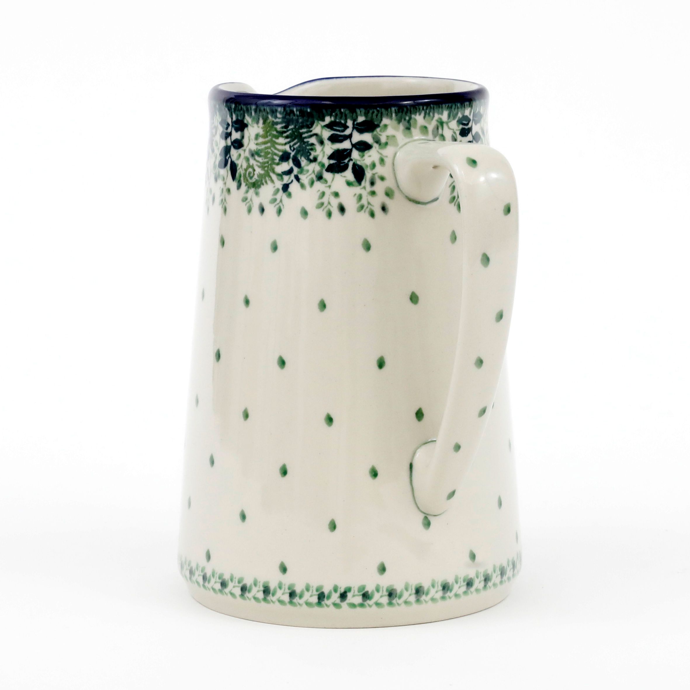 Dzbanek ceramiczny G46 1,3l  2206X Zielone paprocie