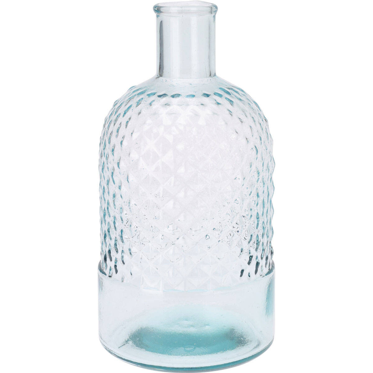 Wazon szklany butelka, z recyklingu, 23 cm