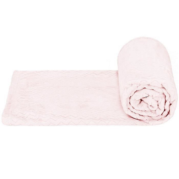 Couverture - SPRINGOS - Zigzag - 70 x 160 cm - Rose pastel - Douce et chaude