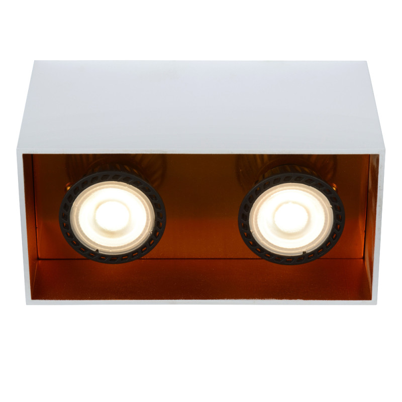 Spot Bido blanc GU10 2 x 50 W LUCIDE