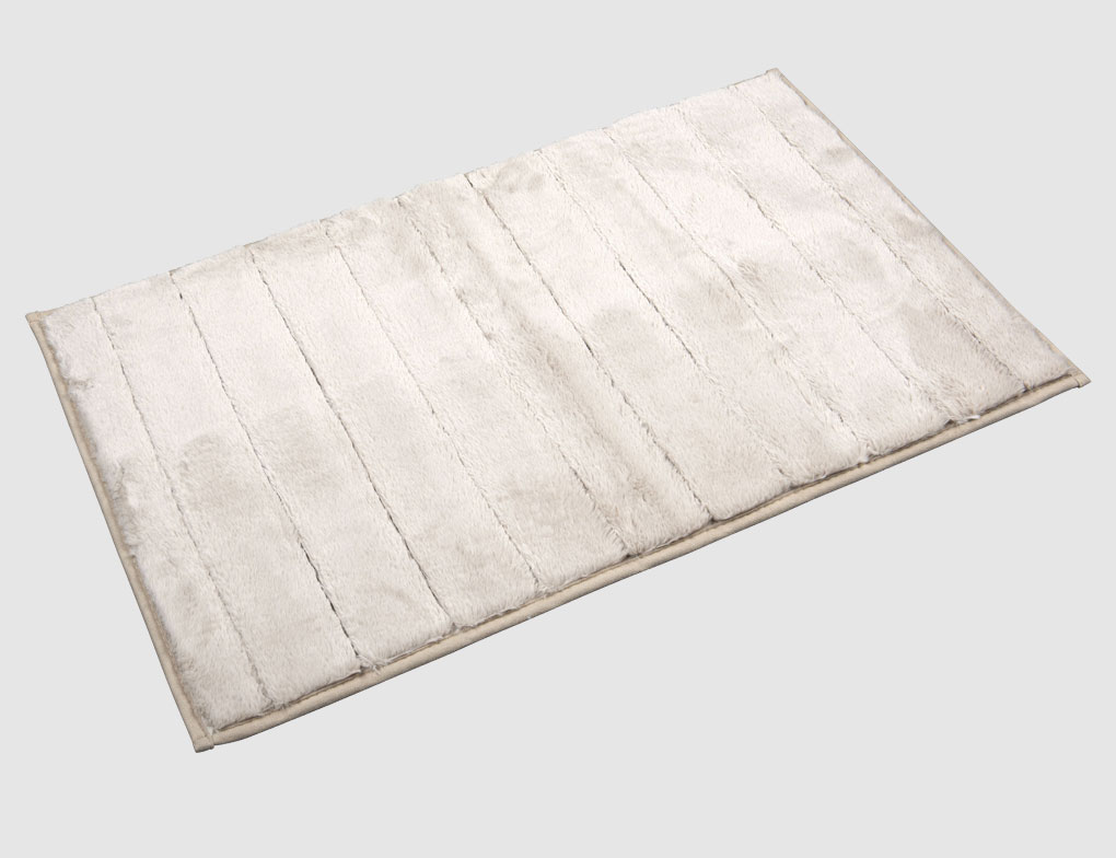 Badmatte Streifen Beige