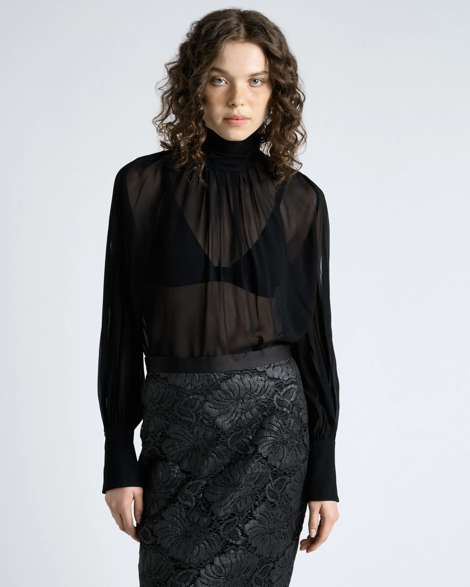 Georgette Split Sleeve Top