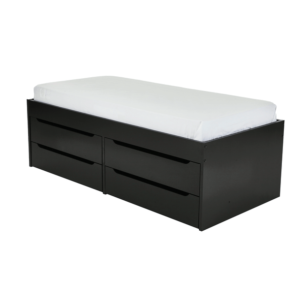 CAMA DE SOLTEIRO ALTA COM 4 GAVETAS 88 CM JOKER