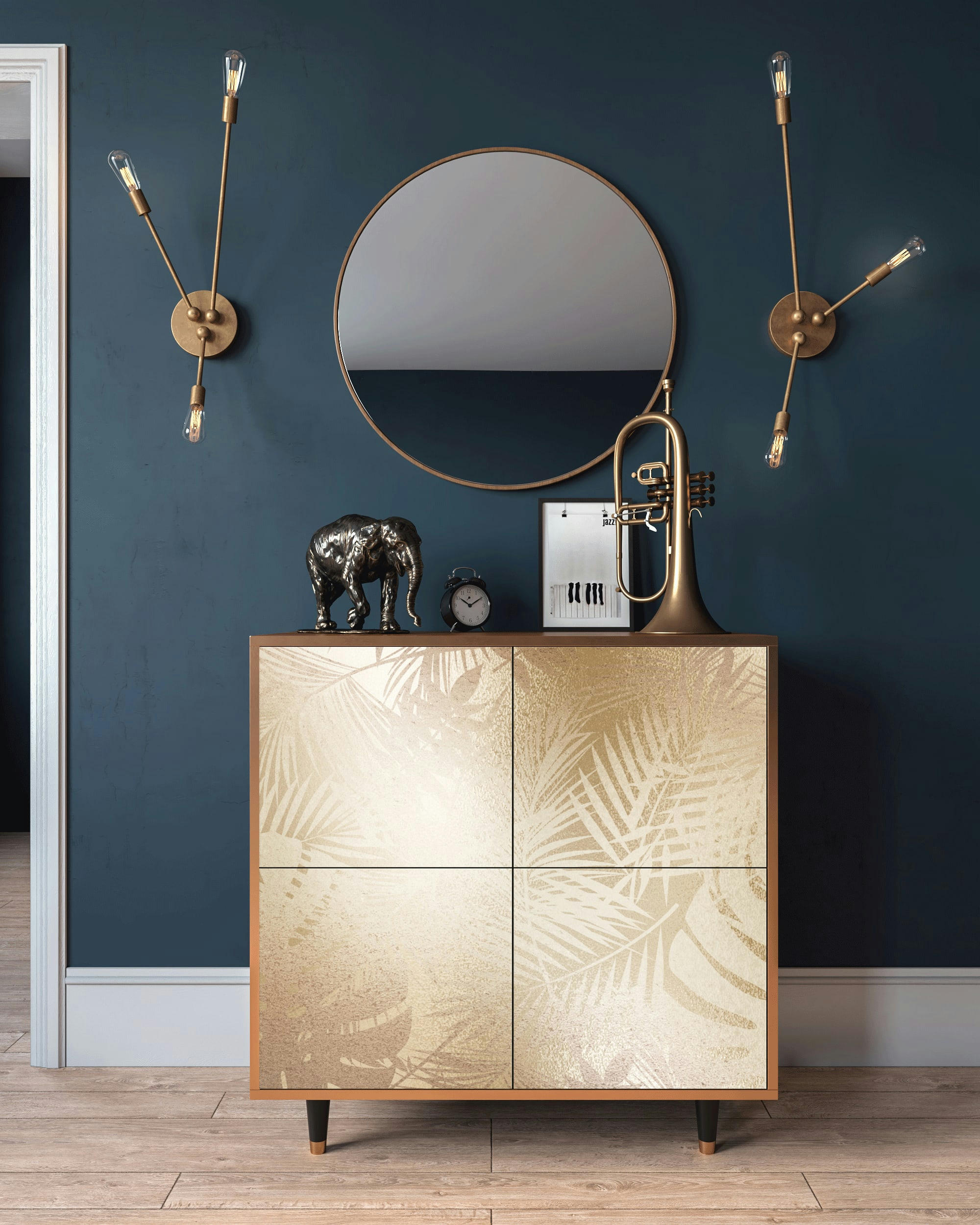 PLANT OF THE DESSERT - Buffet  sable 4 portes L 94 cm