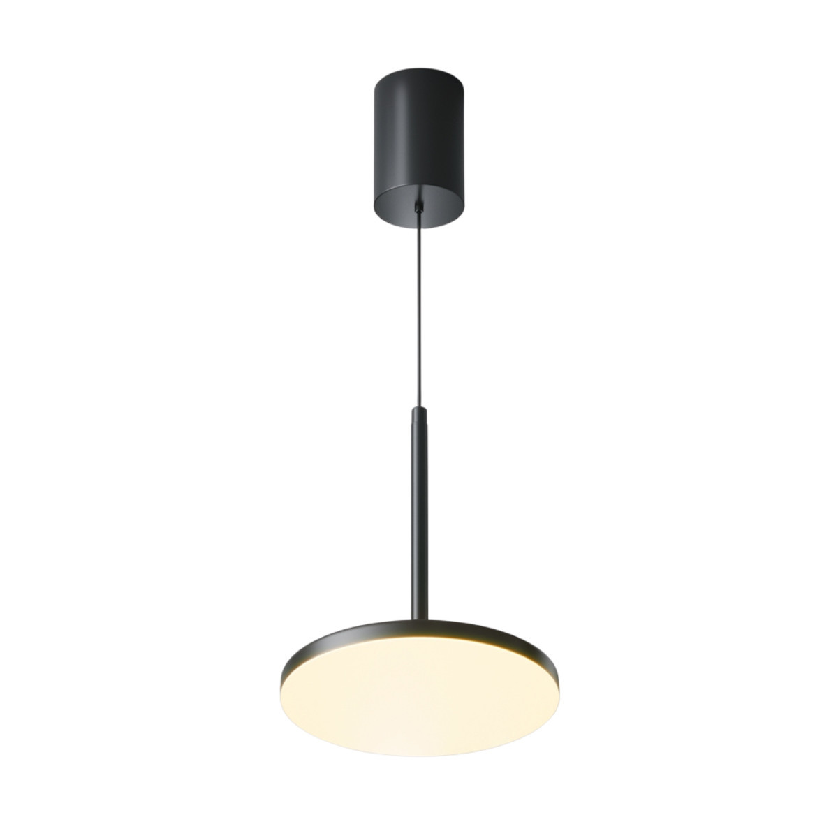 Lampa wisząca Plato czarna LED 1x12W Ciepła biel 700lm Maytoni