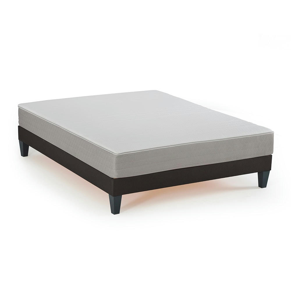 ATHENA - Ensemble  160x200  Matelas Mousse HD + Sommier Bois