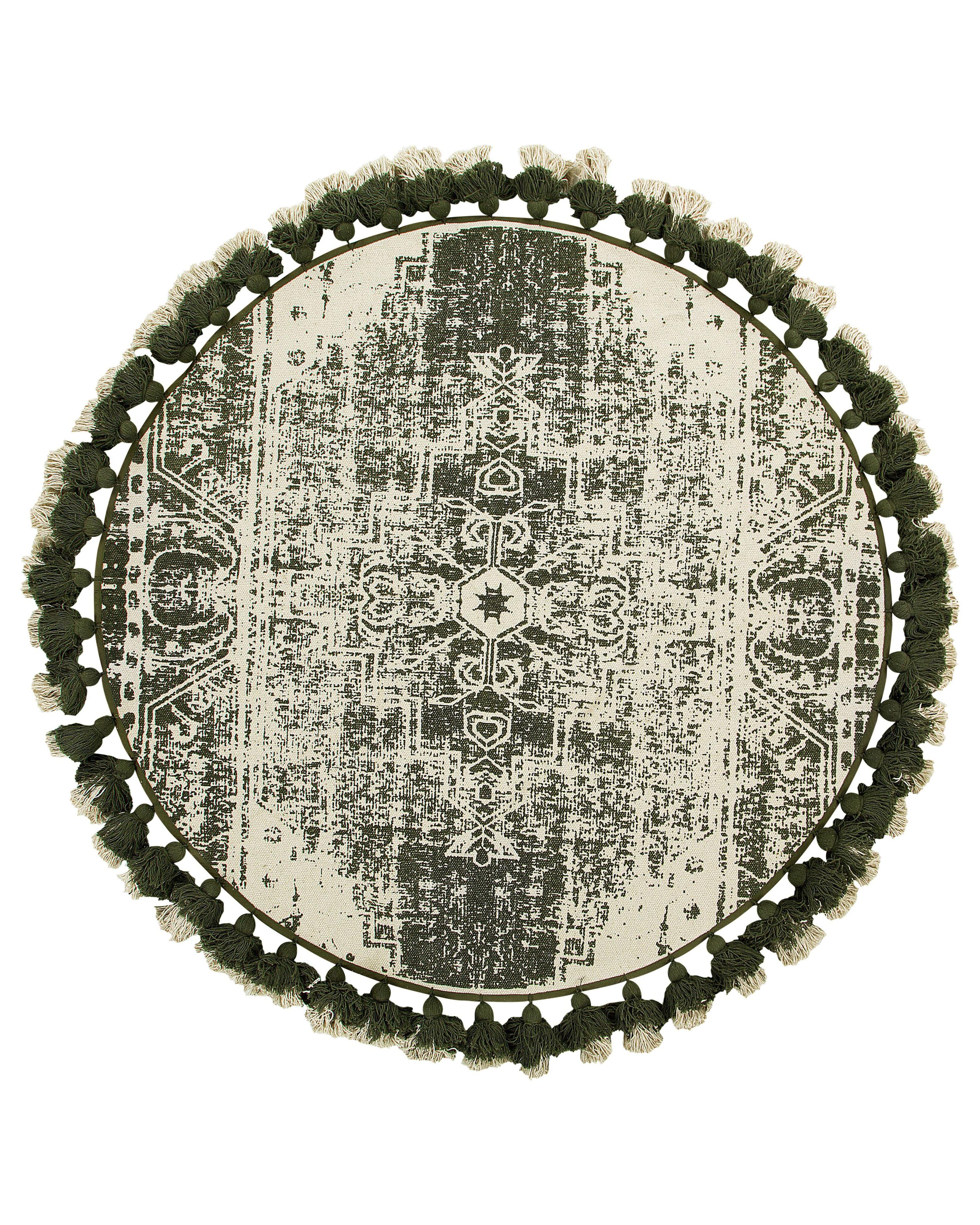 Rug KAHTA Green ? 120 cm Cotton