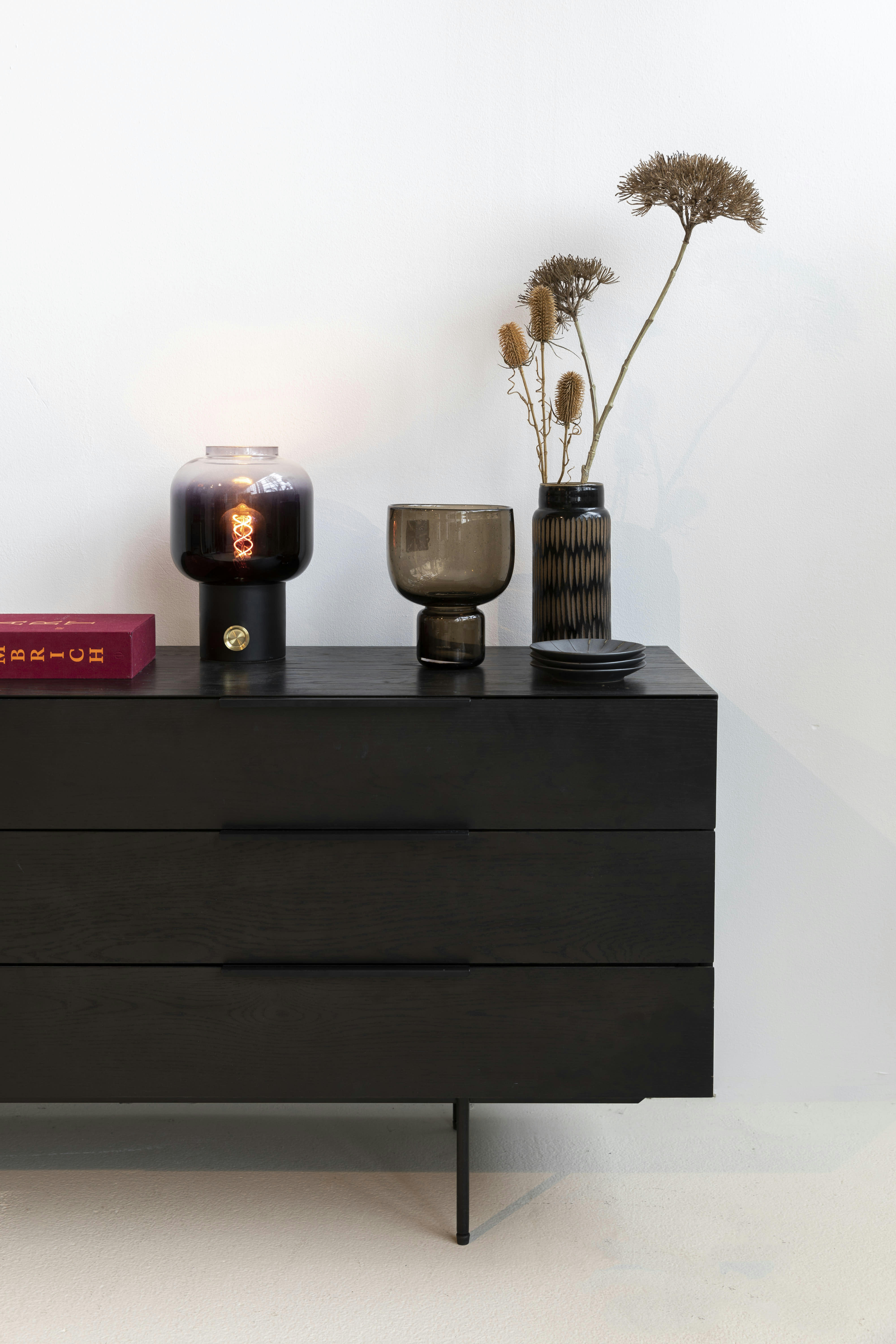 TRAVIS - Buffet en chêne noir