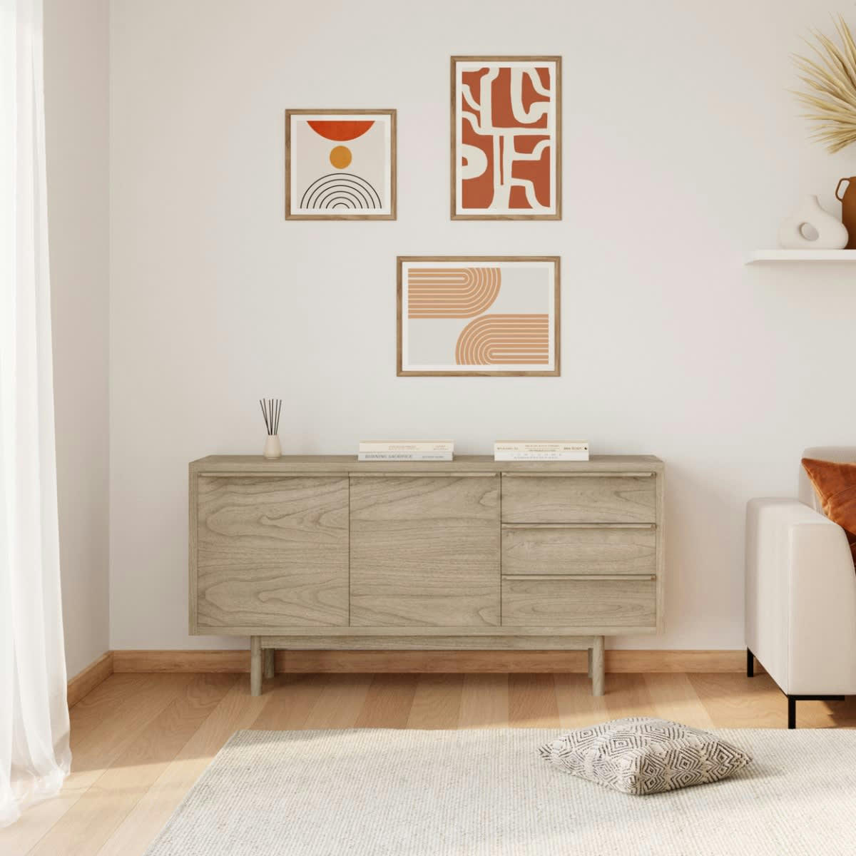 PALOMA - Buffet en bois de mindi